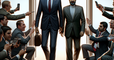 Dvojica visokih diplomata iz SAD-a i Irana izlaze iz konferencijske sale uz prisustvo novinara i sigurnosnog osoblja.